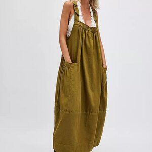 NWT  Free People Machu Barrel Midi Dress